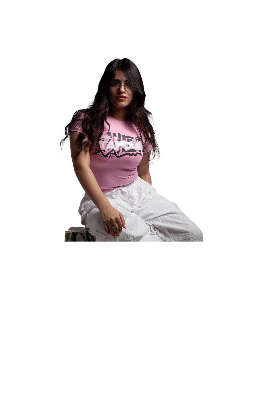 love pulse short sleeve baby tee(Pink)